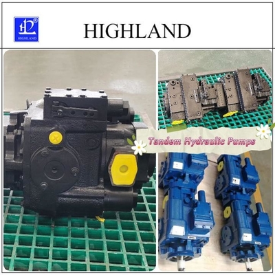 Değişken Değişken Hidrolik Piston Pompası Skid Steer Yükleyiciler için Siyah