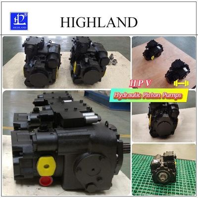 Highland HPV110-MA-R-23 Hydraulic Piston Pump with 42 MPA Max Pressure, 110ml/r Displacement, and Cast Iron Construction for Agricultural Machinery