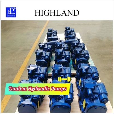 2500 dev/dak Anma Devri Tandem Hidrolik Pompalar, Basınç ve Akış Kontrollü 110cc/R+110cc/R