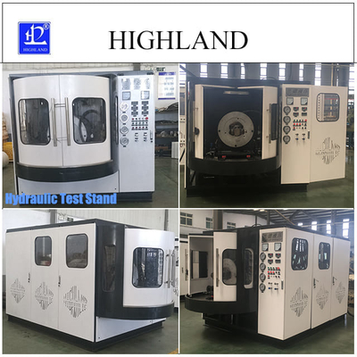 HIGHLAND Rotary Drilling Rig 380 L/Min Akış Hızı Hidrolik Test Standları Kompakt Yapı 90 Kw