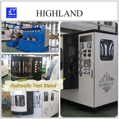 HIGHLAND endüstriyel uygulamalar için 42 Mpa basınçlı hidrolik test stendleri ekipman test sistemi