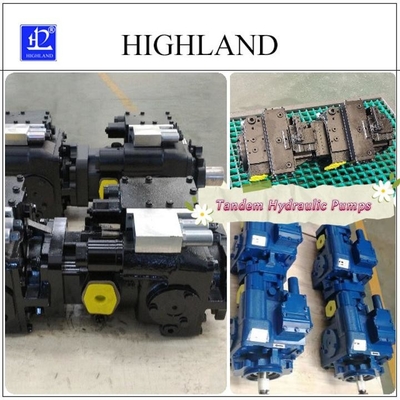 Değişken Değişken Hidrolik Piston Pompası Skid Steer Yükleyiciler için Siyah