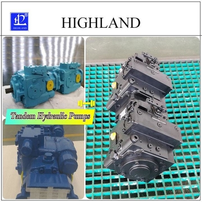 Değişken Değişken Hidrolik Piston Pompası Skid Steer Yükleyiciler için Siyah