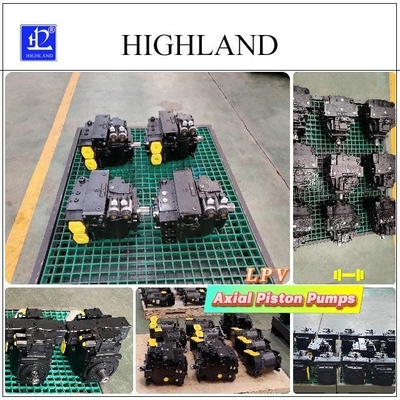 Değişken yer değiştirme ve Swash Plate yapısı olan hidrolik eksenli piston pompaları
